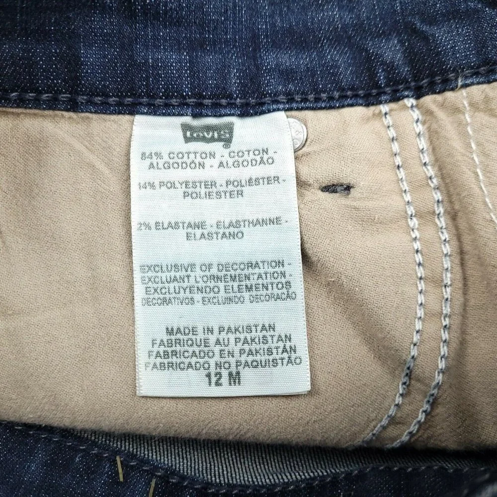 WOMENS LEVIS 512 PERFECTLY SLIMMING BOOTCUT JEANS SIZE 12M (29x28) EUC